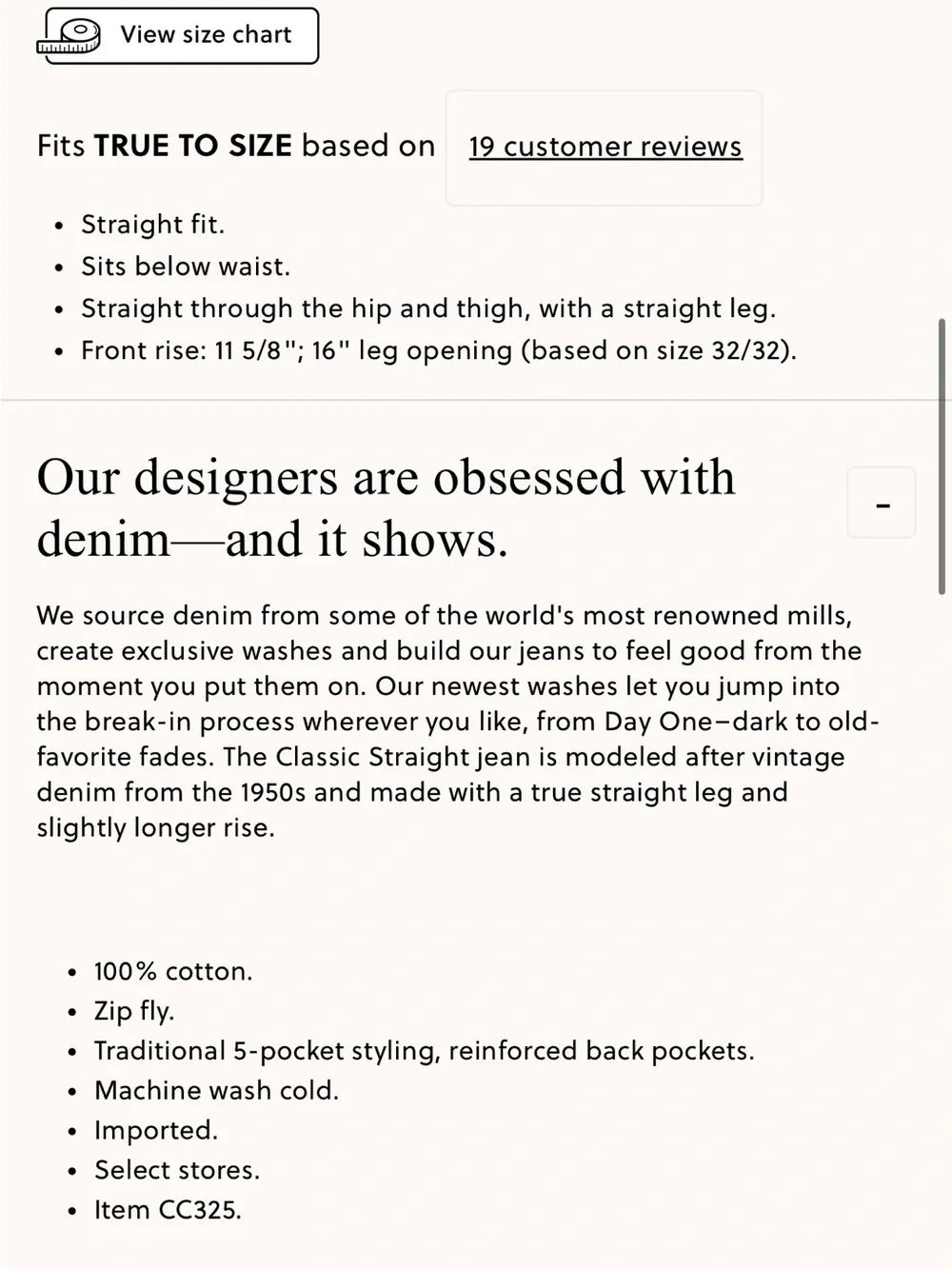 J.Crew Classic Straight jean in black rinse 33/32